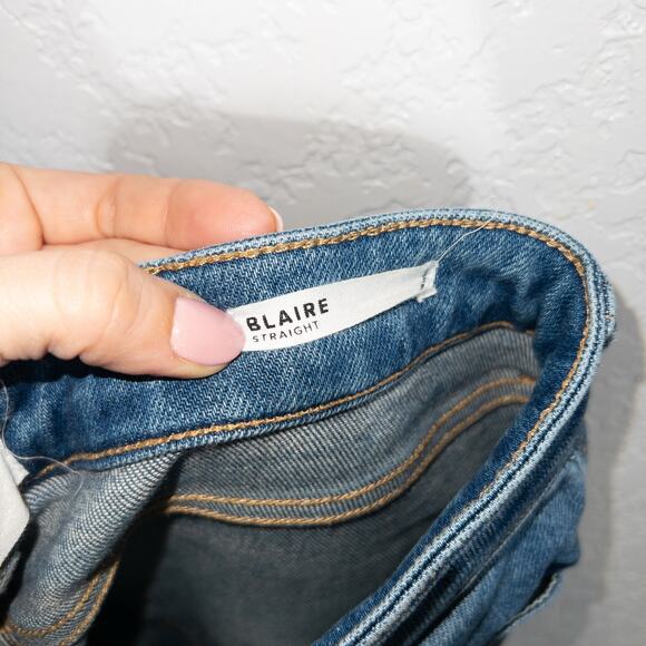 Dear John‎ Blue Blaire Raw Hem Straight Leg Jeans Size 28 - Picture 6 of 8